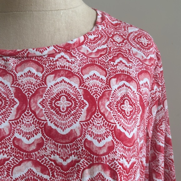 IBKUL Geometric Design Long Sleeve UPF50+ Top - Picture 2 of 6